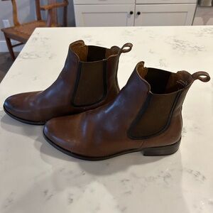 Thursday Boot Company Duchess walnut brown leather boots, size 11.5